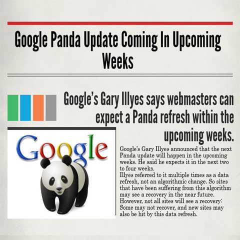 Google Panda Update Coming In Upcoming Weeks